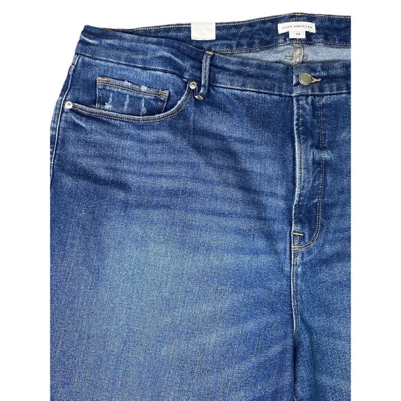 Good American Good Curve Straight Jean INDIGO264 Size‎ 24 - Picture 4 of 10